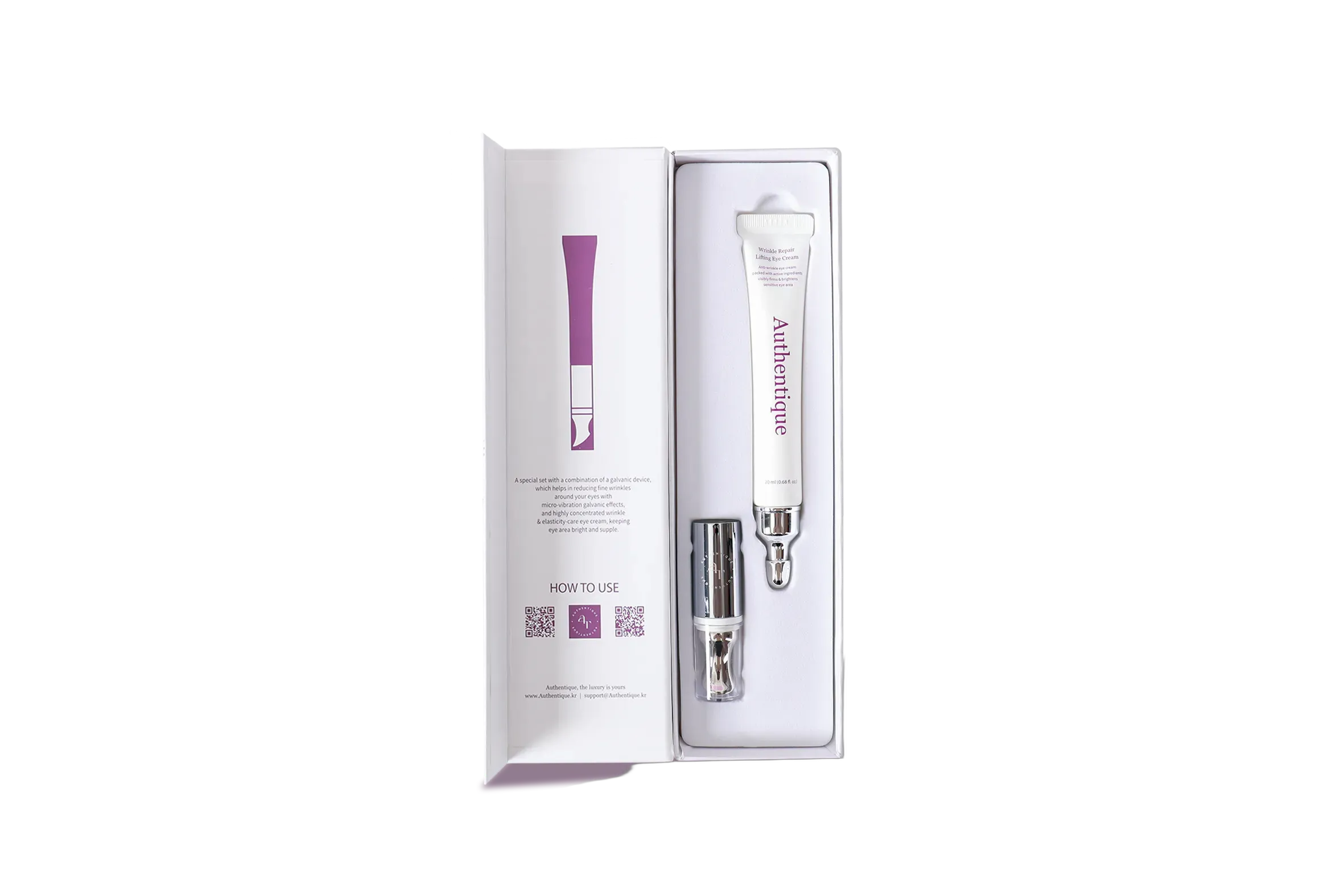 Authentique "Wrinkle repair" paakių kremas su įvedimo antgaliu