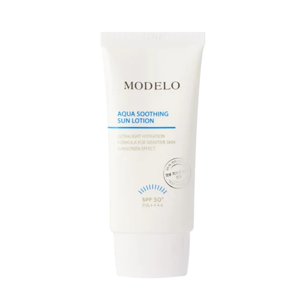 Modelo lengvos tekstūros kremas su SPF50+ "Aqua soothing lotion"